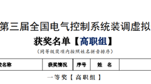 喜报：我院学子荣获第三届“同立方”杯全国电气控制系统装调虚拟仿真技能大赛一等奖！